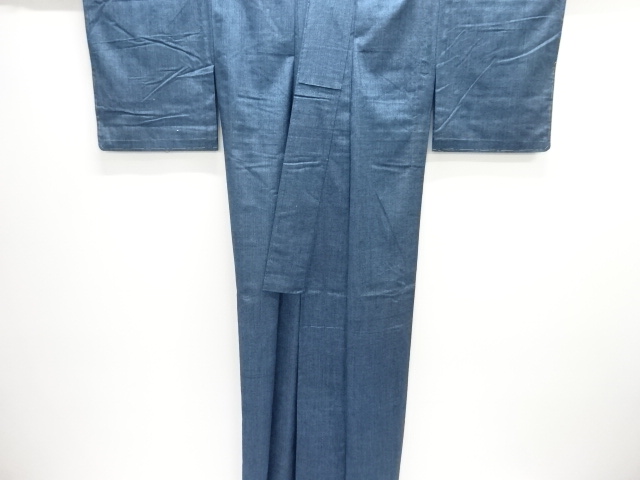  手織り紬単衣着物